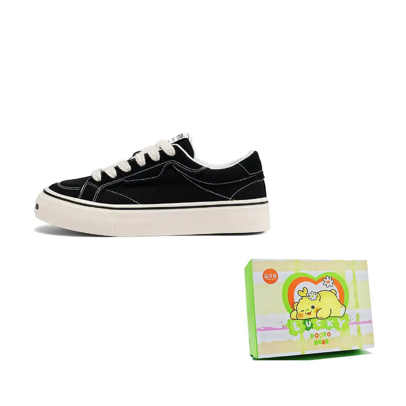 

Budding Bear Износостойкие дышащие легкие мужские скейтерские кеды лоу-топ черные, цвет Black