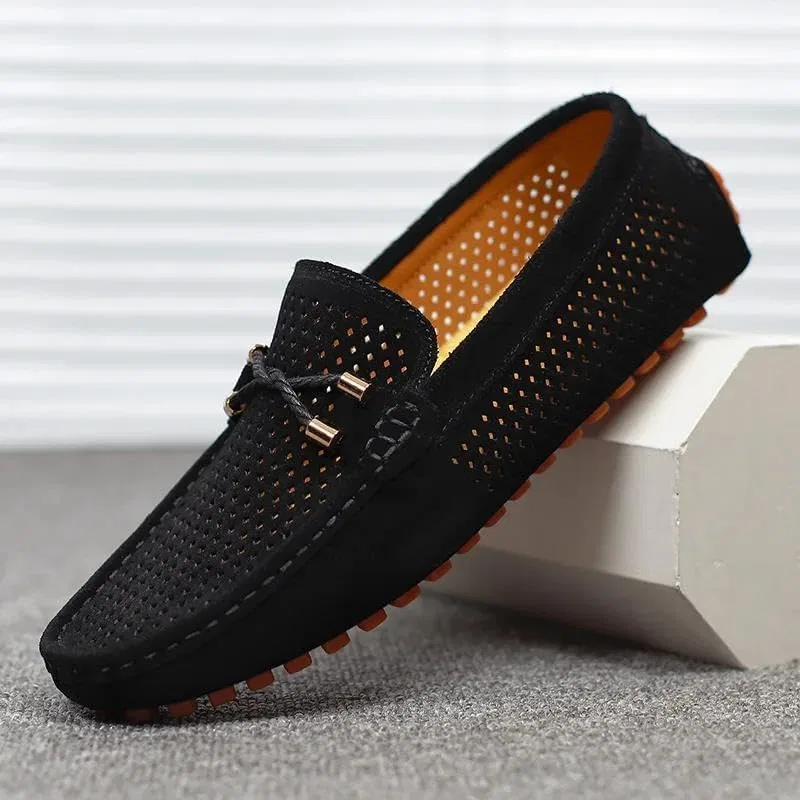 Мокасины мужские повседневные перфорированные Adhdyuud Driving Loafers, New5 — фото 3