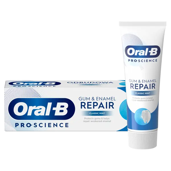 

Классическая мятная зубная паста, 75 мл Oral-B Pro-Science gum&enamel repair
