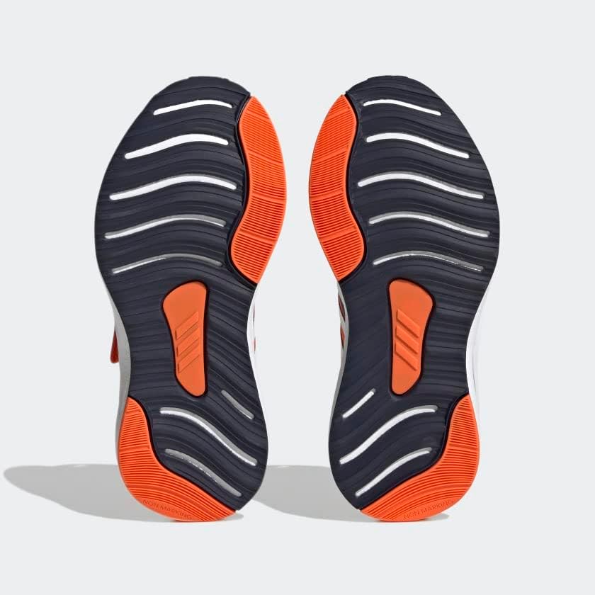 Кроссовки для детей adidas FortaRun с амортизацией Cloudfoam, белый/черный/оранжевый — фото 3