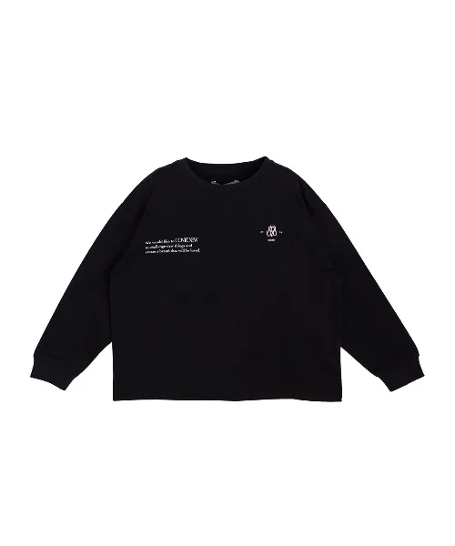 Детская футболка с длинным рукавом NEW LOGO CONCEPT Ameri черная