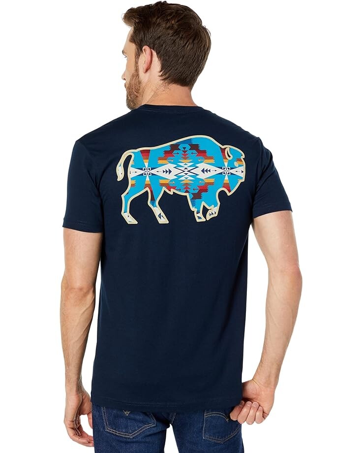

Футболка Pendleton Tucson Bison Graphic Tee, цвет Midnight Navy/Multi