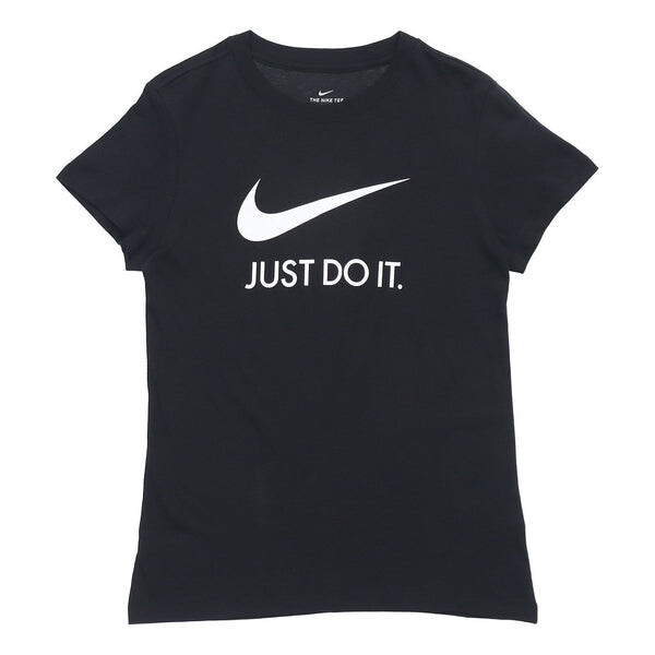 

Футболка (WMNS) Nike Sportswear Tee JDI Basic Printed Short Sleeve TEE Black, черный
