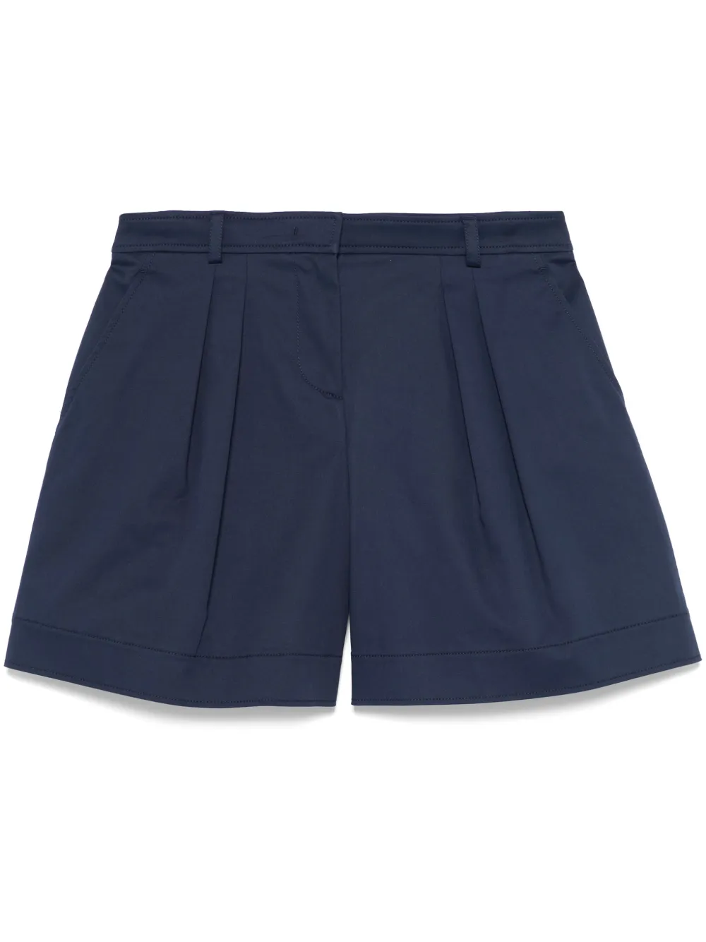 

Шорты со складками Alberta Ferretti, синий