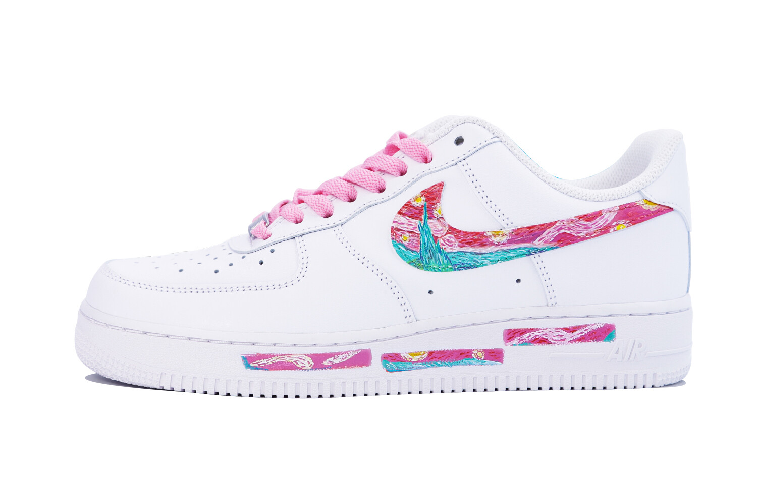 

Женские кроссовки для скейтбординга Nike Air Force 1, White/Pink