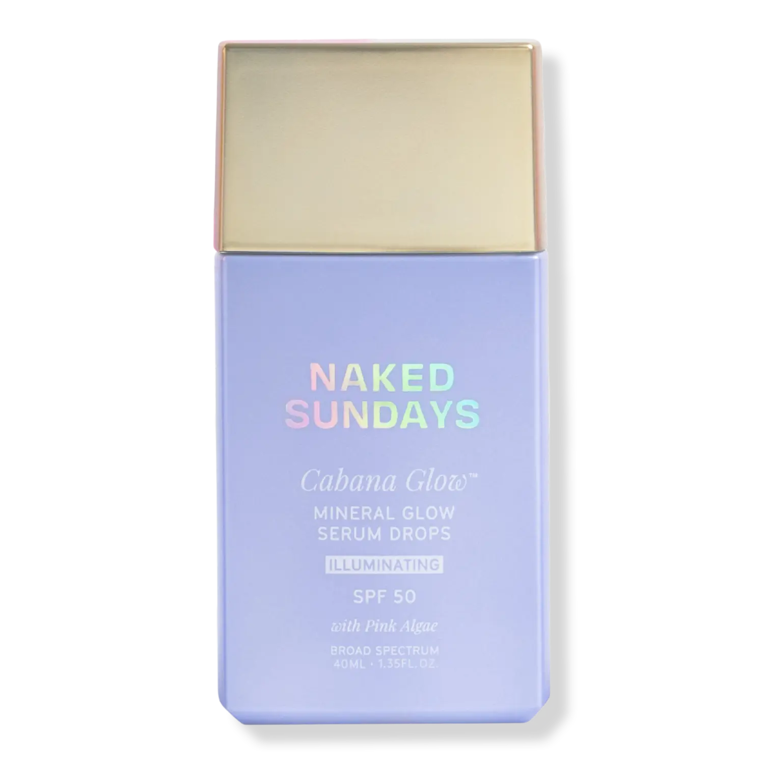 

CabanaGlow Mineral Glow Drops SPF 50 Солнцезащитный крем Naked Sundays, Illuminating