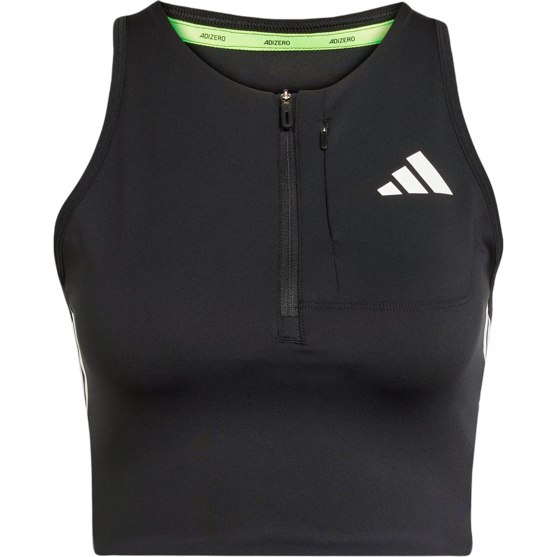 Adizero Running Gel Pocket Crop Top Adidas, черный — фото 3