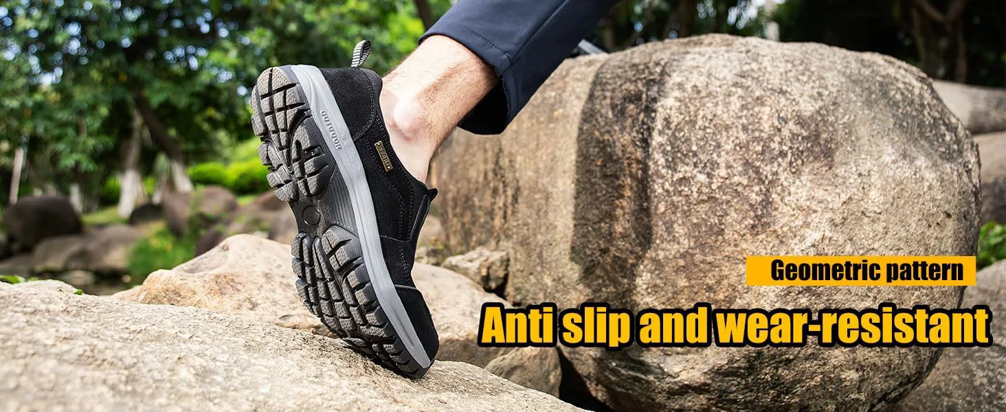 

Мужские повседневные модные водонепроницаемые противоскользящие легкие ортопедические лоферы, низкие безопасные кроссовки для комфортной ходьбы, обувь для лодки, дышащие кроссовки с расширенной колодкой NIAIRKE, черный