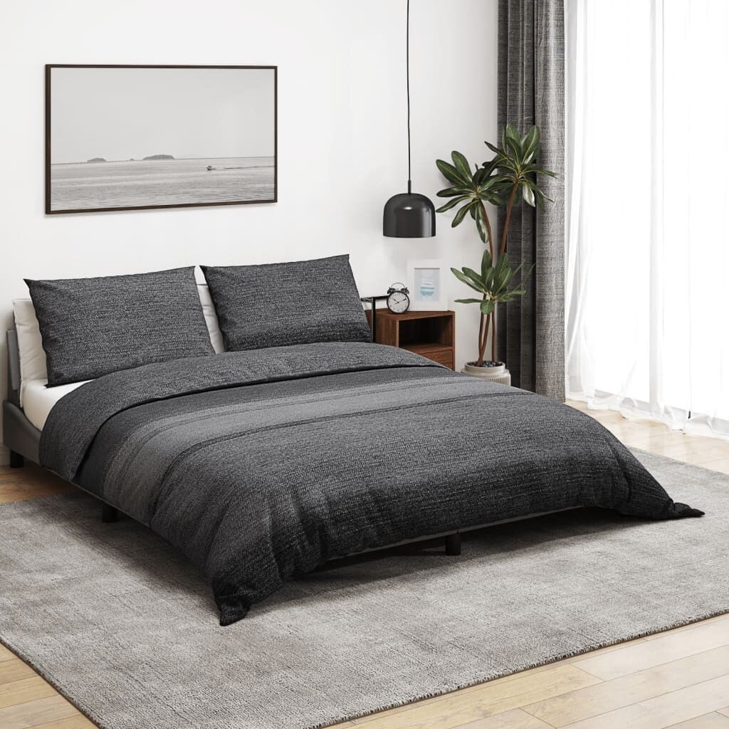 

Комплект постельного белья темно-серый 140х200 см хлопок DKD HOME DECOR