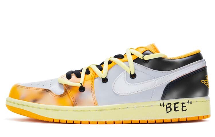 

Кроссовки Air Jordan 1 Vintage Basketball Shoes Men Low-Top Black/yellow/grey/silver, Черный, Кроссовки Air Jordan 1 Vintage Basketball Shoes Men Low-Top Black/yellow/grey/silver