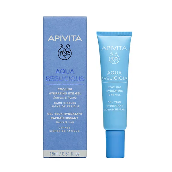 Ультралегкий гель для контура глаз Aqua Beelicious Contorno De Ojos Apivita, 15 ml — фото 2