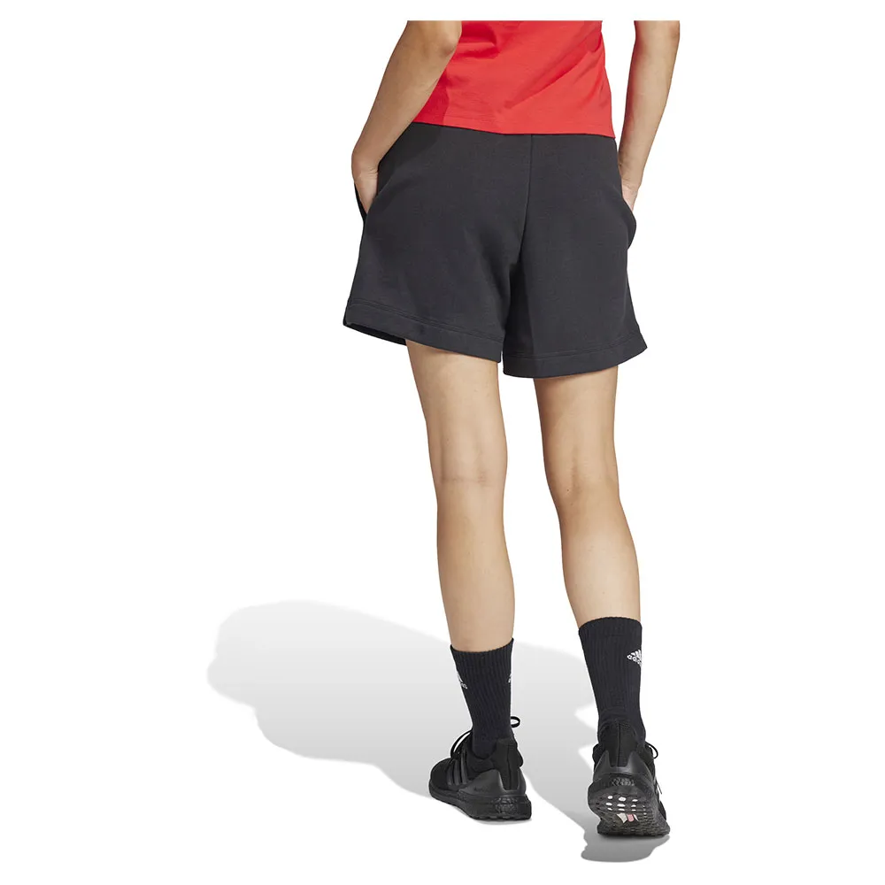Шорты adidas Essentials Linear French Terry, черный — фото 2