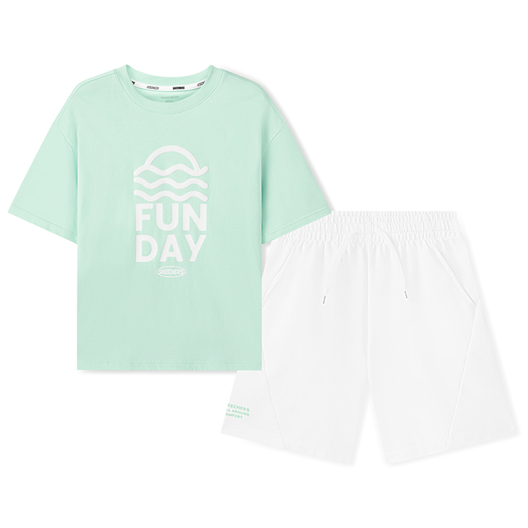 

Повседневная спортивная одежда для детей Skechers, зеленый