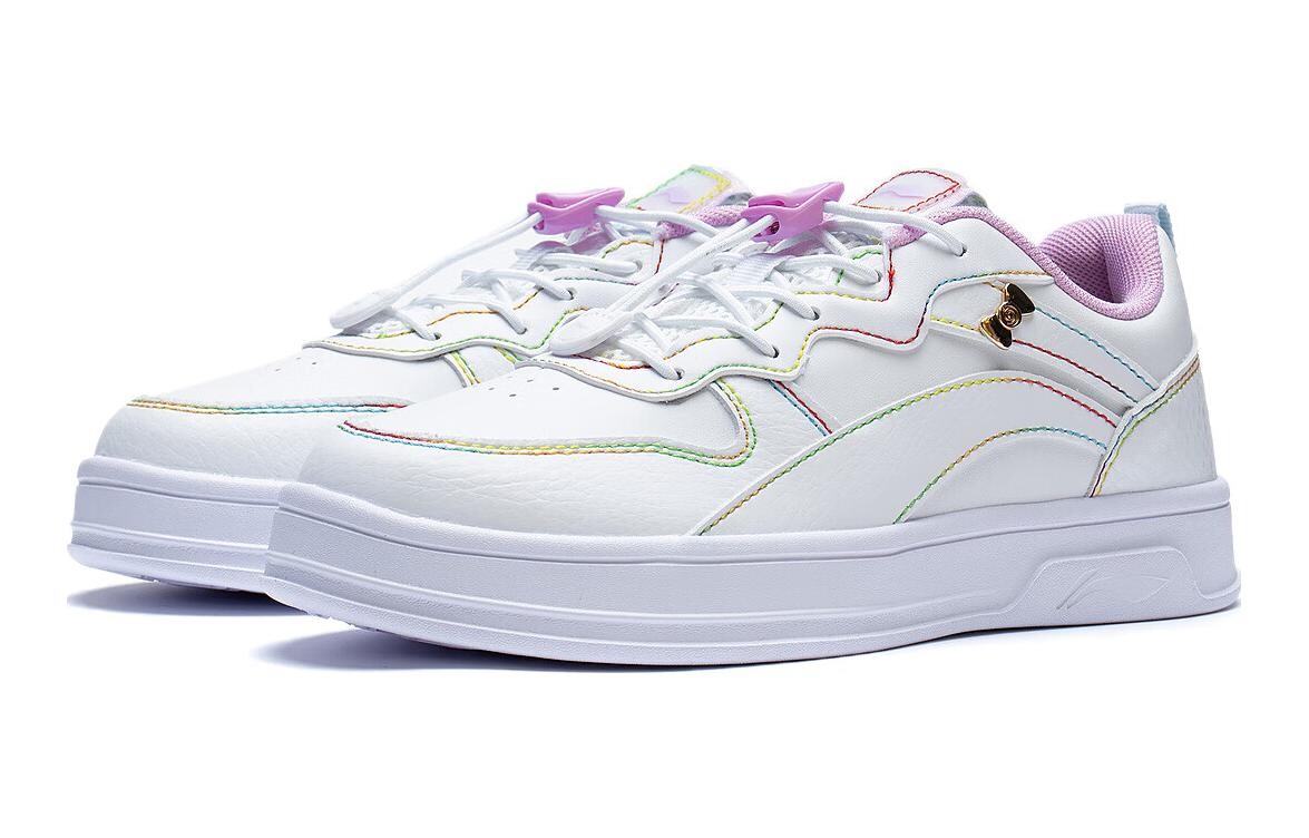 Детские кроссовки для скейтбординга GS Low-top белого цвета Lining Young, белый — фото 3