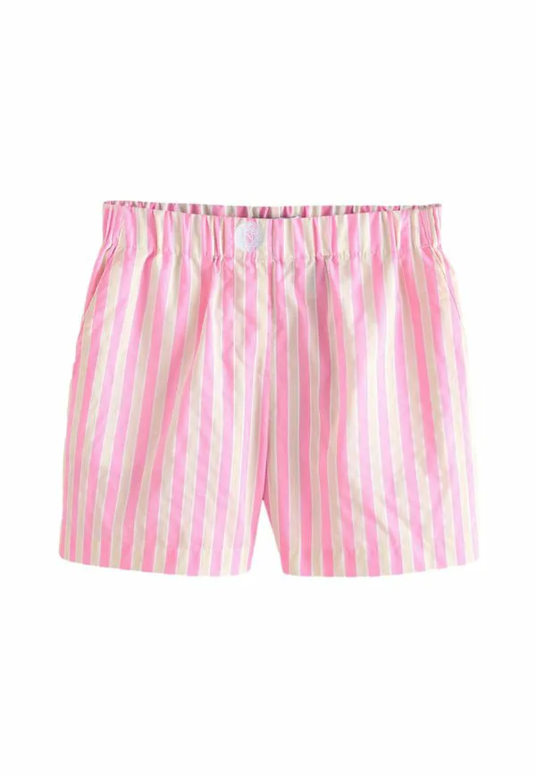 Шорты прямого кроя, удобные и свободные. Next, Pink White Stripe