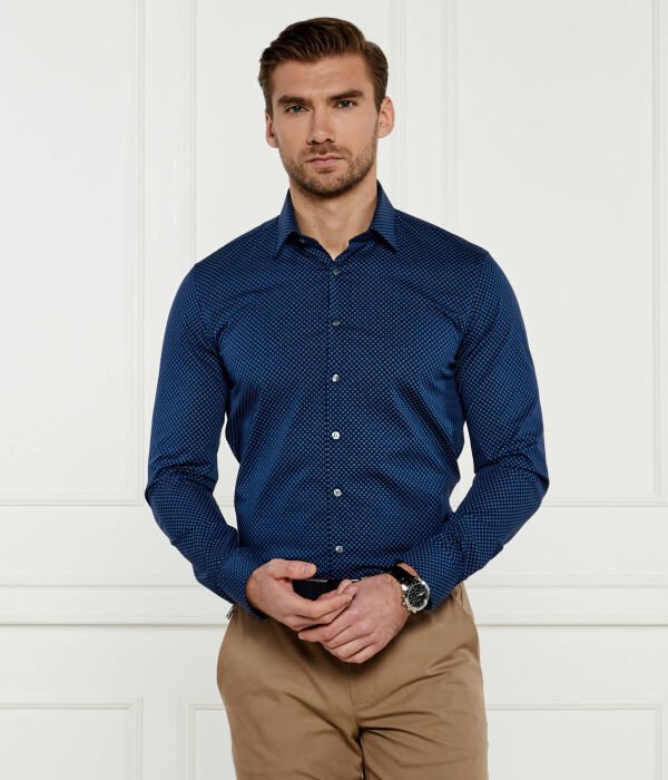 

Рубашка Calvin Klein Slim Fit с узором, синий