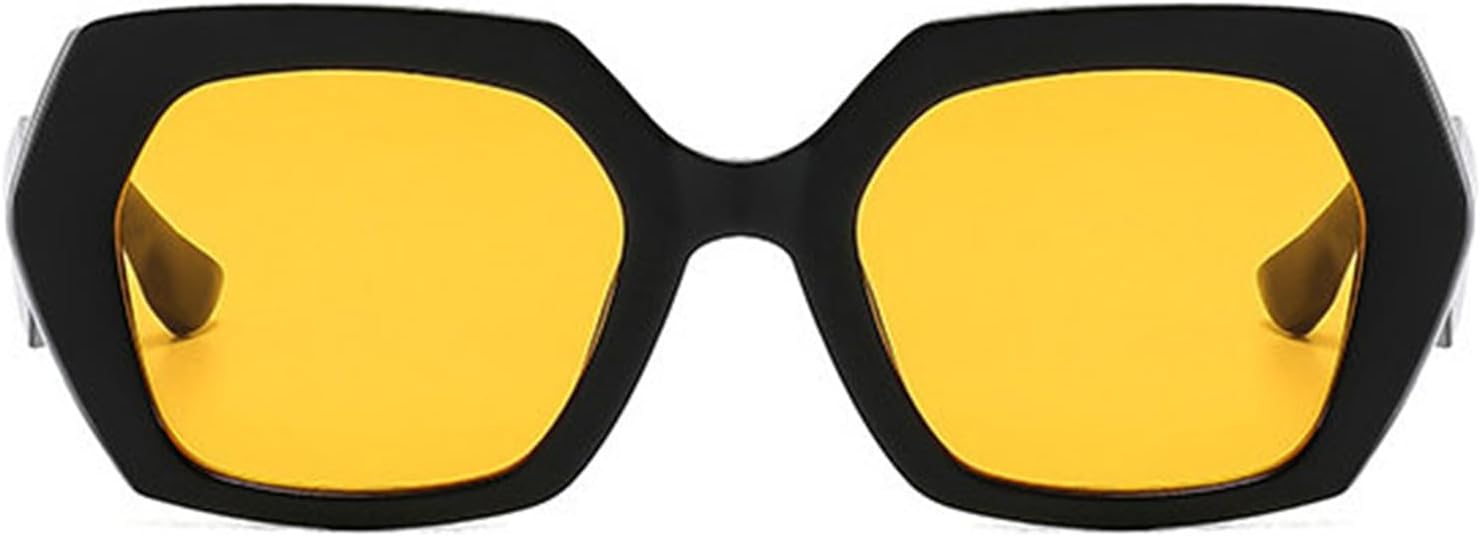 

Модные квадратные солнцезащитные очки Helena для женщин и мужчин в стиле ретро, ​​винтаж, шестиугольная форма, квадратные, увеличенного размера, с заклепками, в стиле панк, защита от ультрафиолета UV400, C2