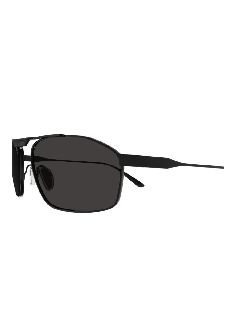 Солнцезащитные очки в прямоугольной оправе Balenciaga Eyewear, черный — фото 3