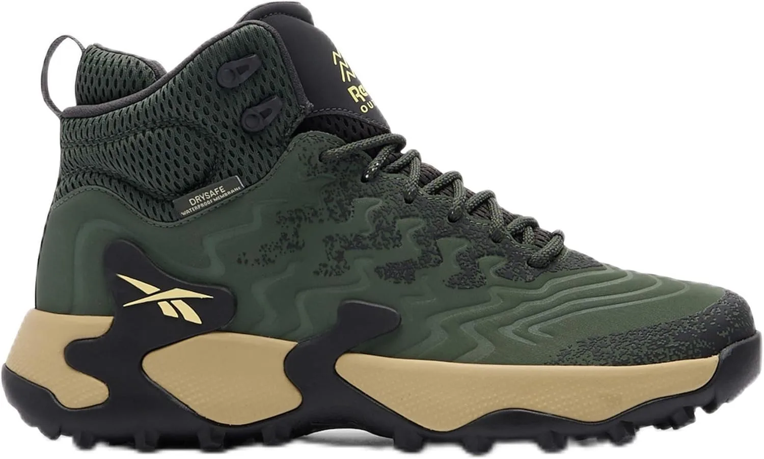 Мужские кроссовки Reebok Kitari DMX, черный/зеленый/бежевый