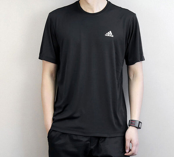Футболка adidas Approach Tee Tennis Round-Collar Short-Sleeved Male Black, черный — фото 2