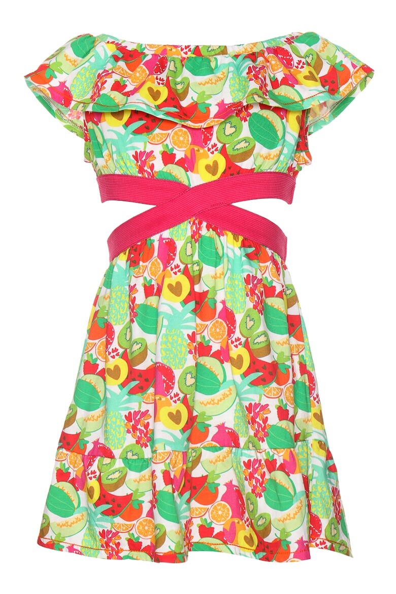 

Платье с принтом и разрезами по бокам Agatha Ruiz De La Prada, красный