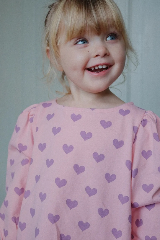 

Детская хлопковая блузка DREY SLIT BLOUSE GOTS Konges Sløjd, розовый