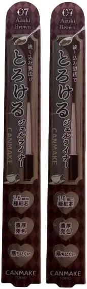 Подводка для глаз Canmake Creamy Touch Eyeliner 07 Adzuki Brown, 2 шт, 1.5 мм