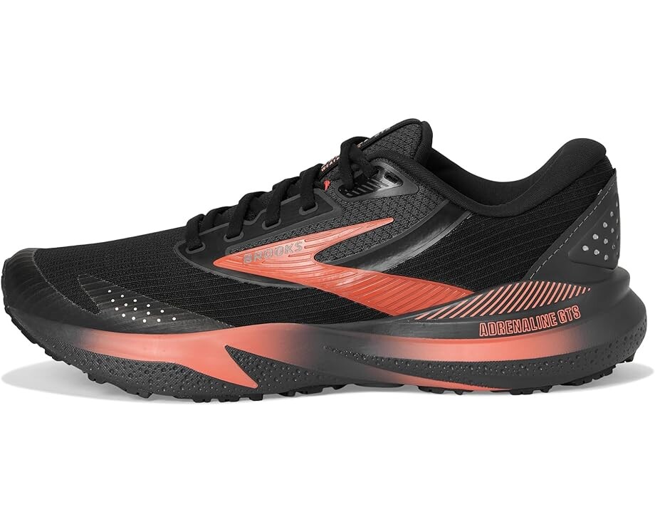 Кроссовки Brooks Adrenaline GTS 24 Weatherized, цвет Black/Ebony/Hot Coral — фото 4