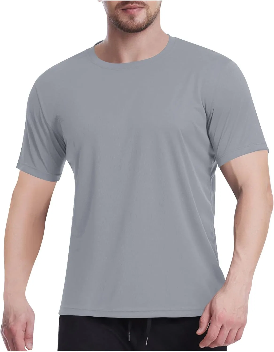 Мужская футболка с коротким рукавом, Generic, A01 Gray