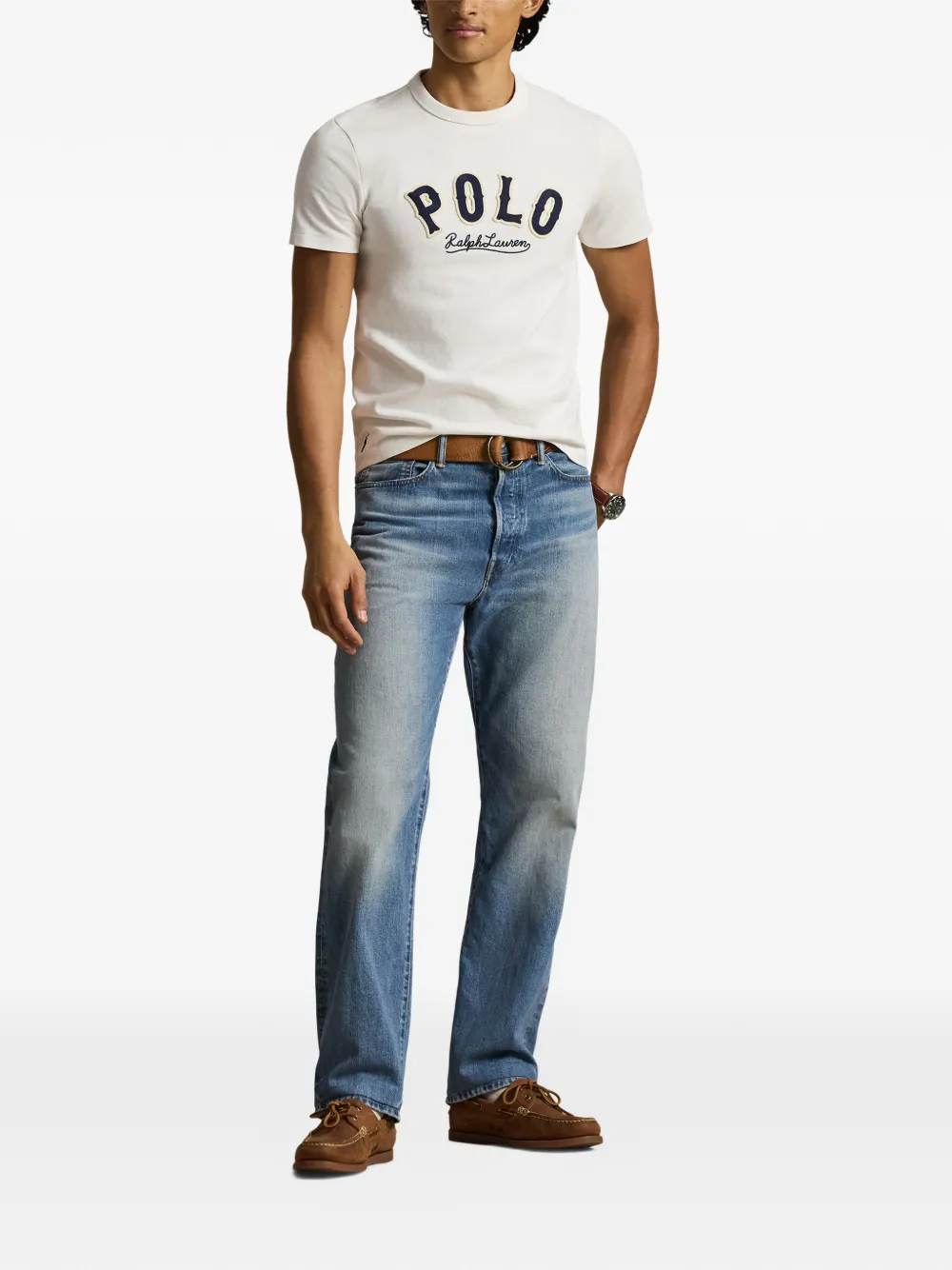 Футболка с короткими рукавами и круглым вырезом POLO RALPH LAUREN, белый — фото 2