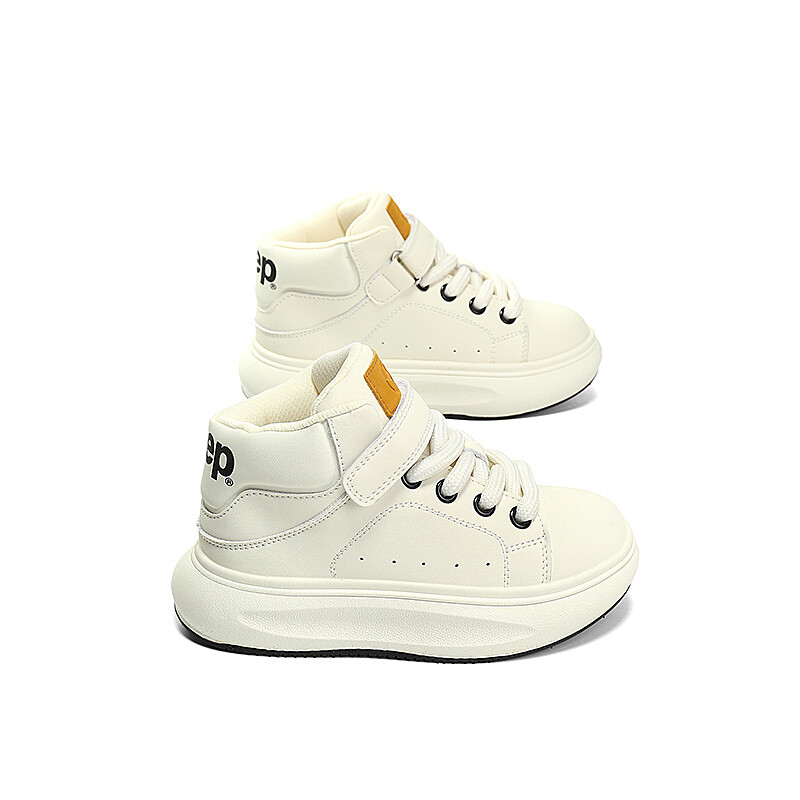 Детские кроссовки для скейтбординга Kids High-top Snowball White Jeep, белый — фото 4