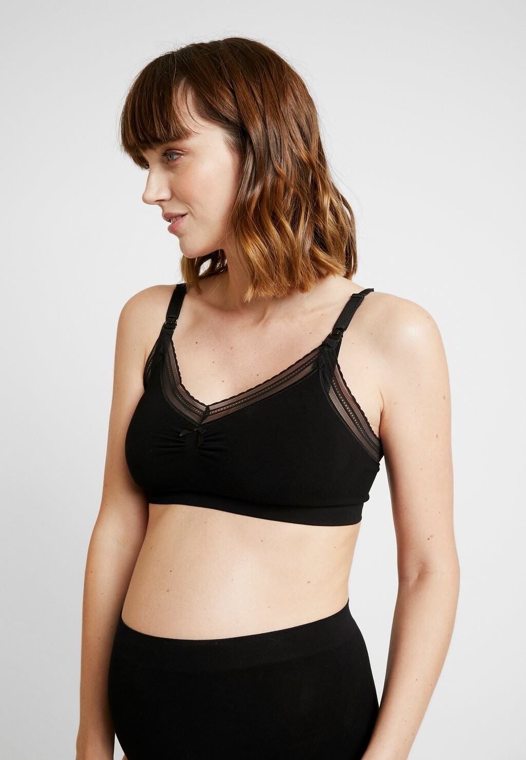 

Бюстгальтер-майка Milk Maternity Nursing Seamless Bra Cache Coeur, черный