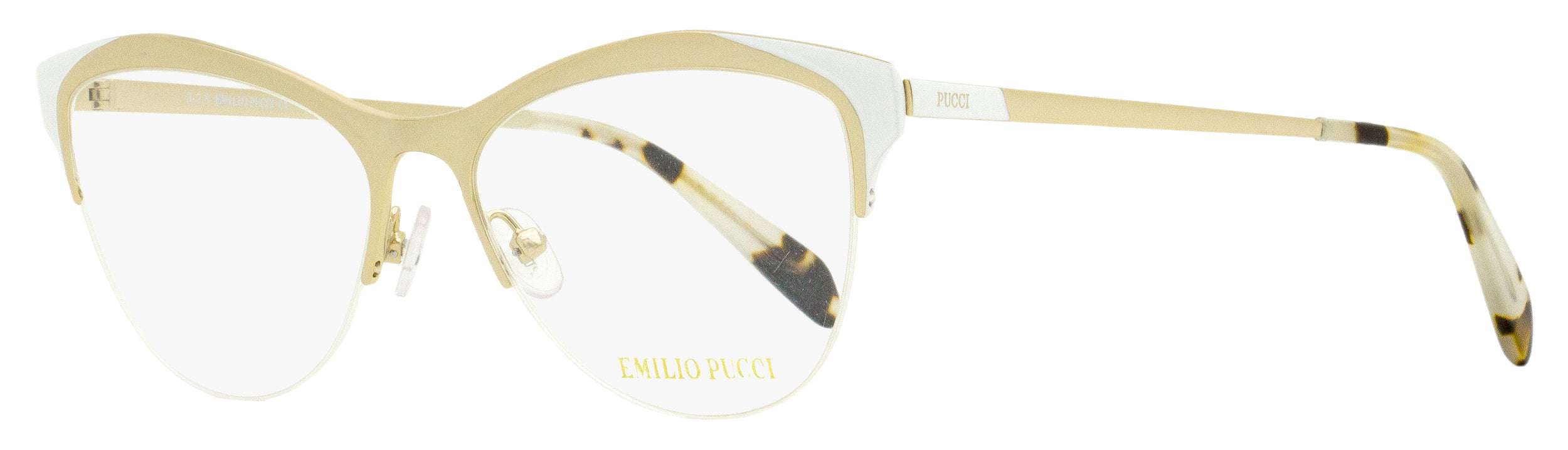 

Женские овальные очки Emilio Pucci EP5073 033 золото/черный/гавана 53 мм
