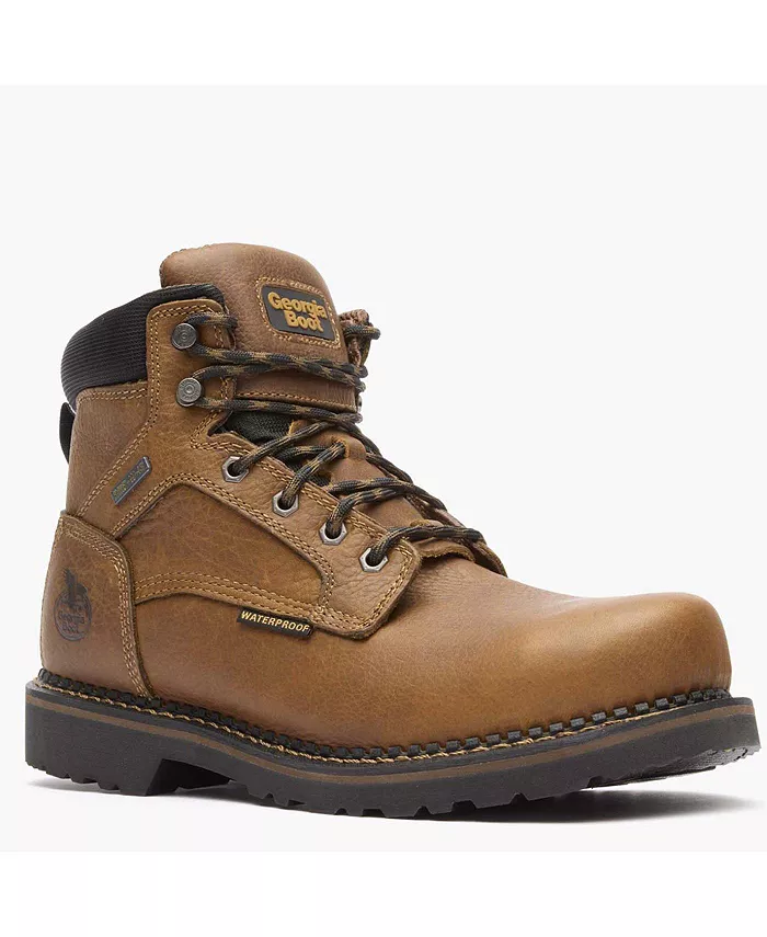 

Мужские рабочие ботинки Georgia Giant Revamp со стальным носком и водонепроницаемостью GEORGIA BOOT, коричневый