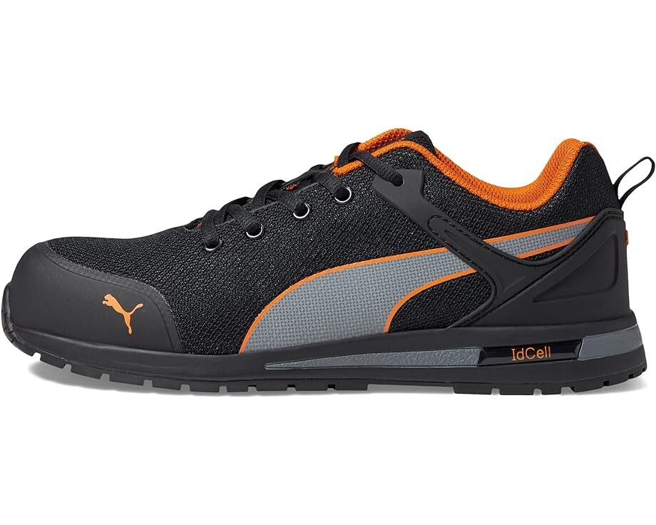Кроссовки PUMA Safety Levity Knit Low ASTM EH, цвет Black/Orange — фото 4