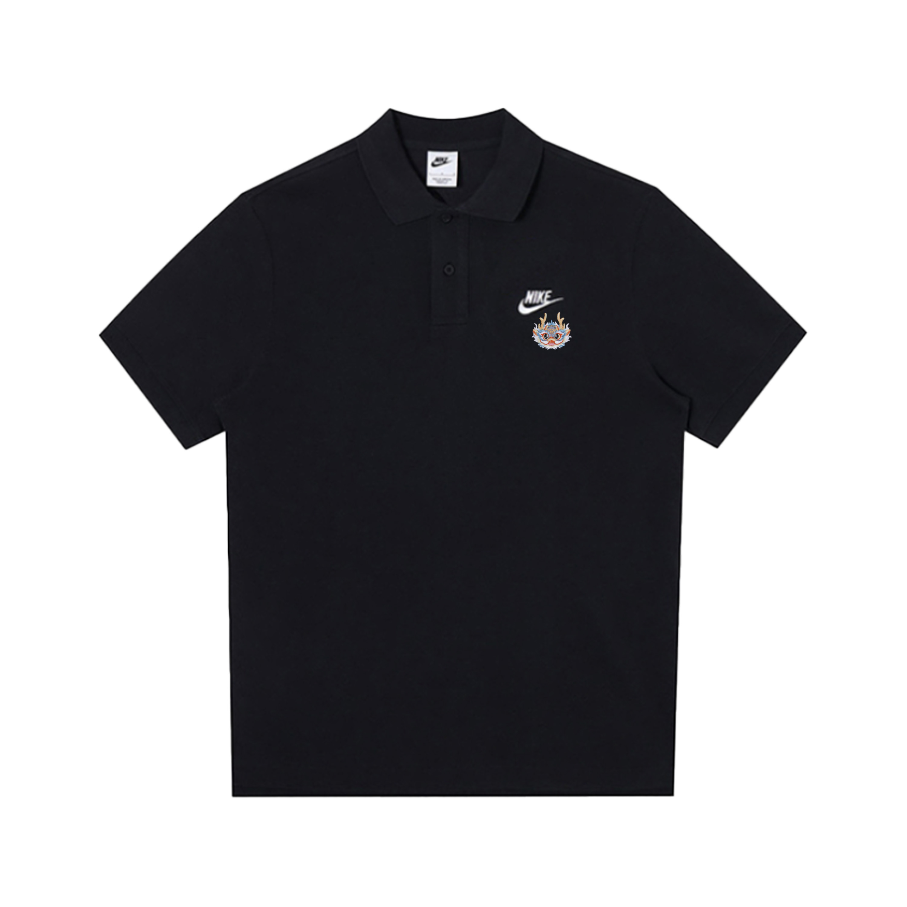 

Nike Мужская черная поло, Черный, Nike Мужская черная поло