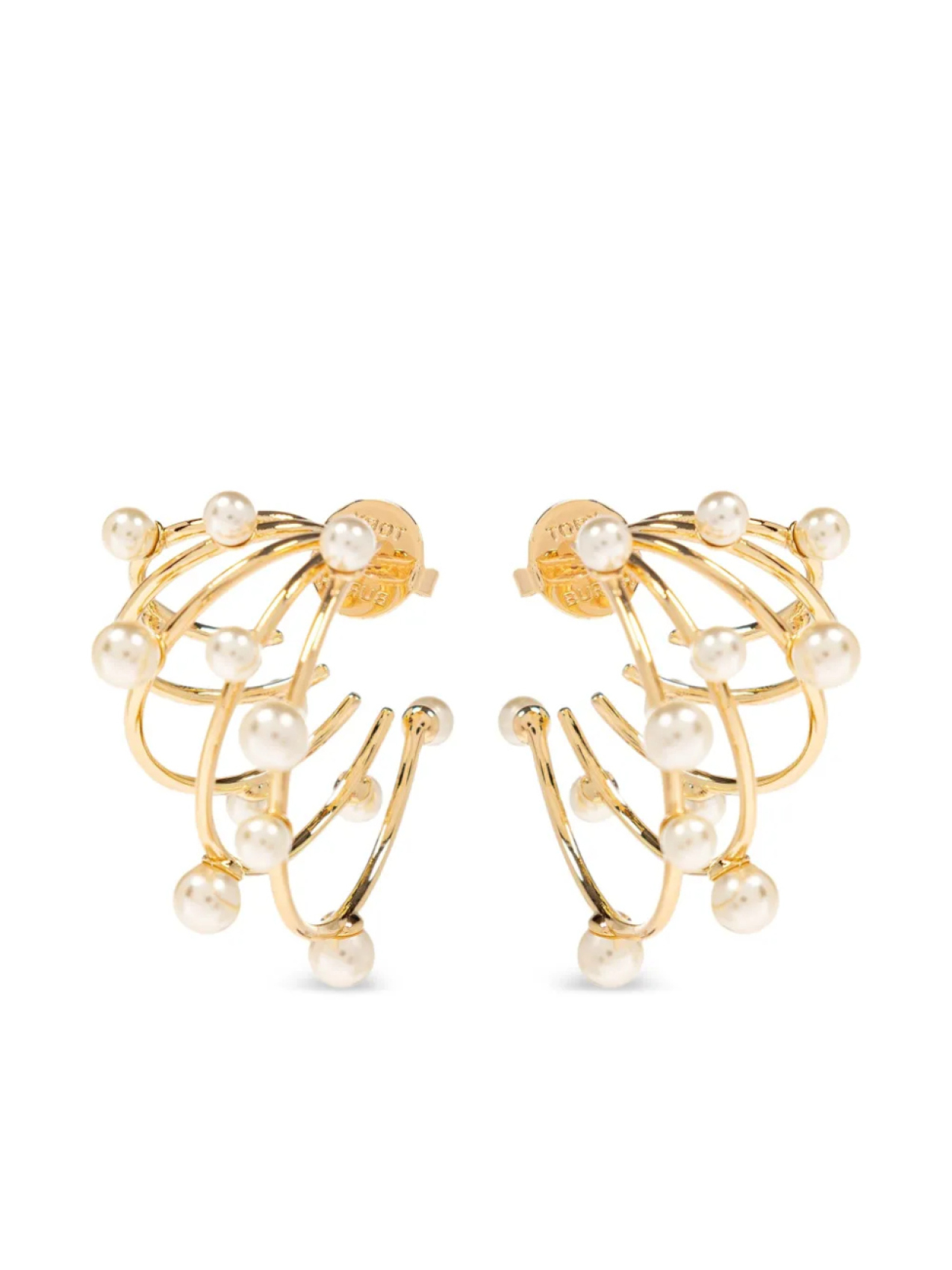 

Серьги Tory Burch с искусственным жемчугом, золотой
