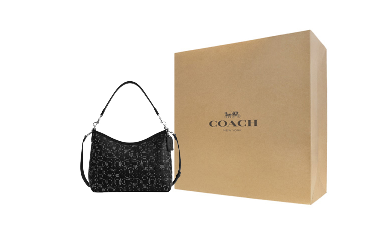 

COACH Сумка через плечо LAUREL из галеречной кожи, кроссбоди, большая женская сумка black
