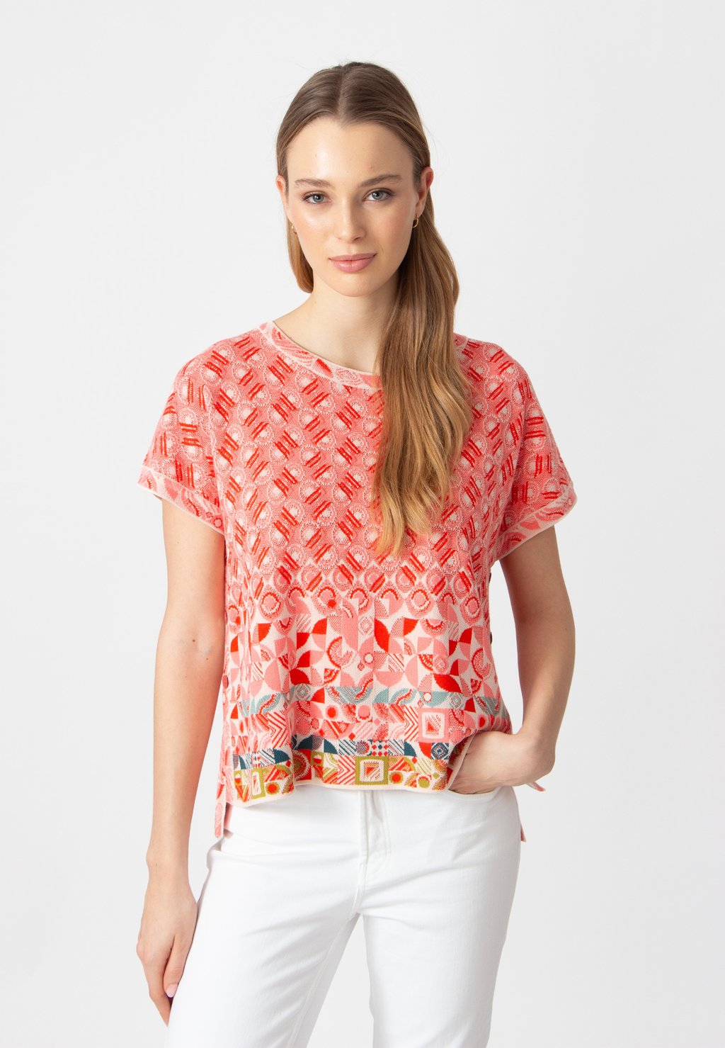 

Футболка с принтом SHORT-SLEEVED MIX MATCH PATTERN Ivko, мультиколор