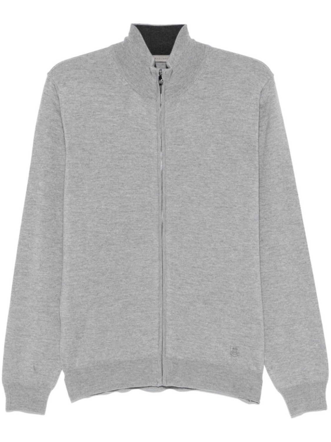 

Corneliani кардиган с вышитым логотипом, серый