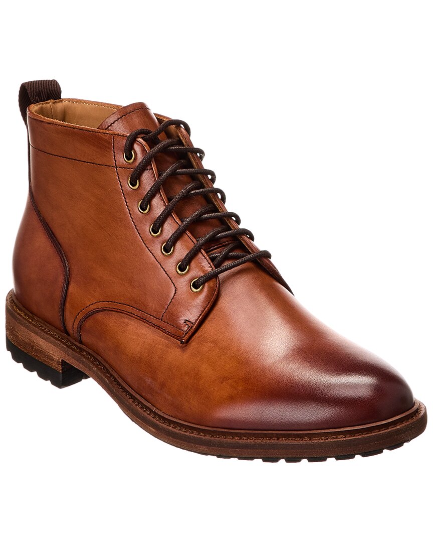 

Кожаные ботинки Warfield & Grand Plain Toe, коричневый