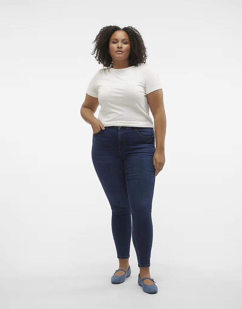 

Джинсы Vero Moda Curve Skinny fit из темно-синего денима