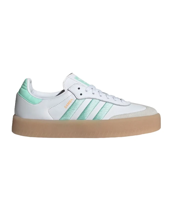 

Женские кроссовки мятного цвета Adidas, белый