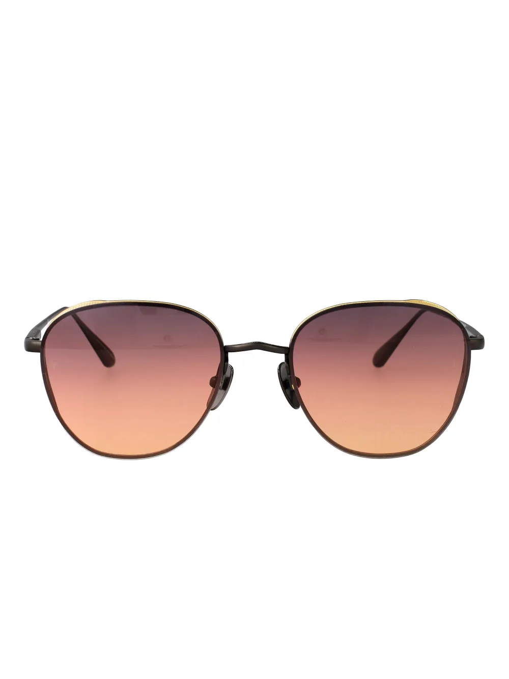 

Солнцезащитные очки Hardy Titanium Linda Farrow, коричневый