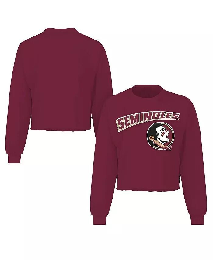

Женская укороченная футболка Garnet Florida State Seminoles с длинным рукавом Spirit Jersey