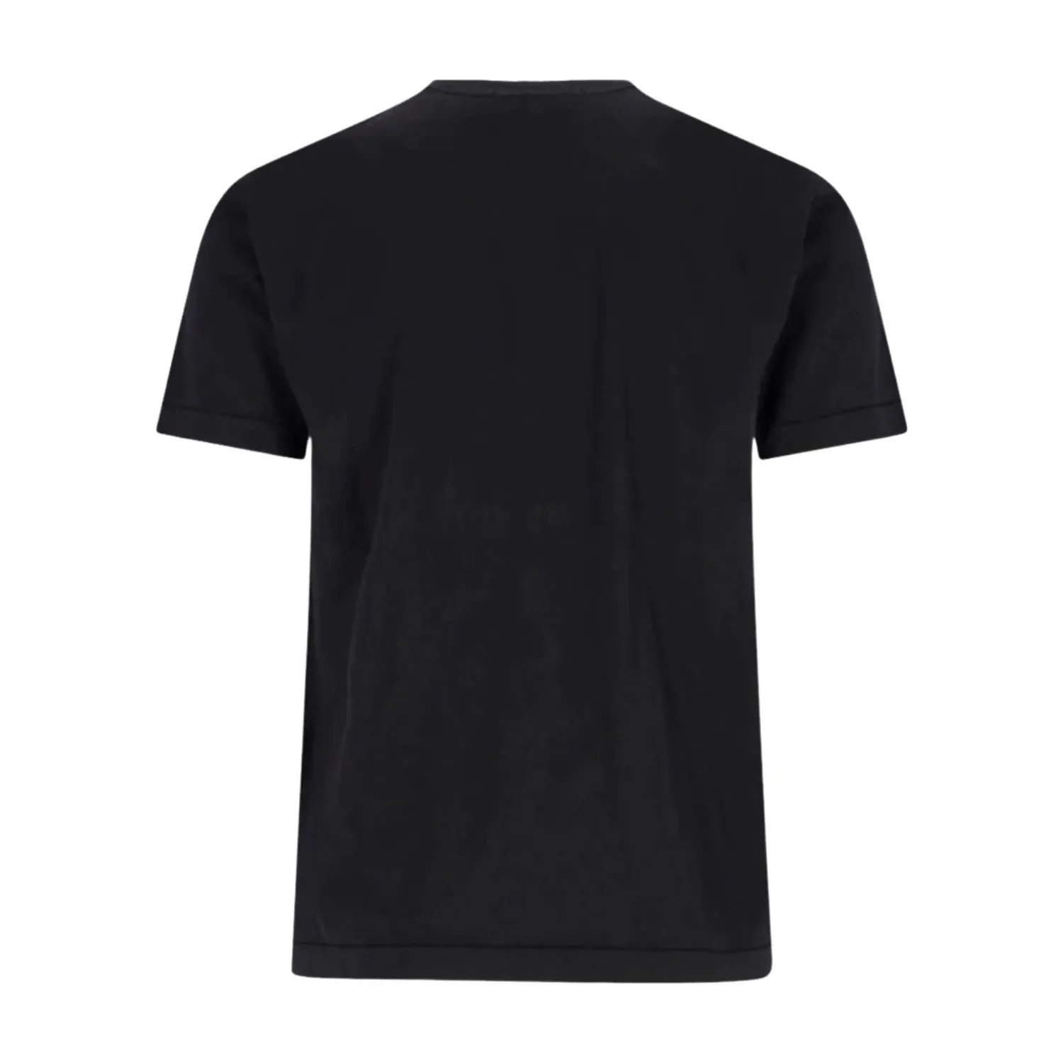 Футболка STONE ISLAND 2100027 60/2 Slim-Fit с нашивкой в виде компаса, черная — фото 2