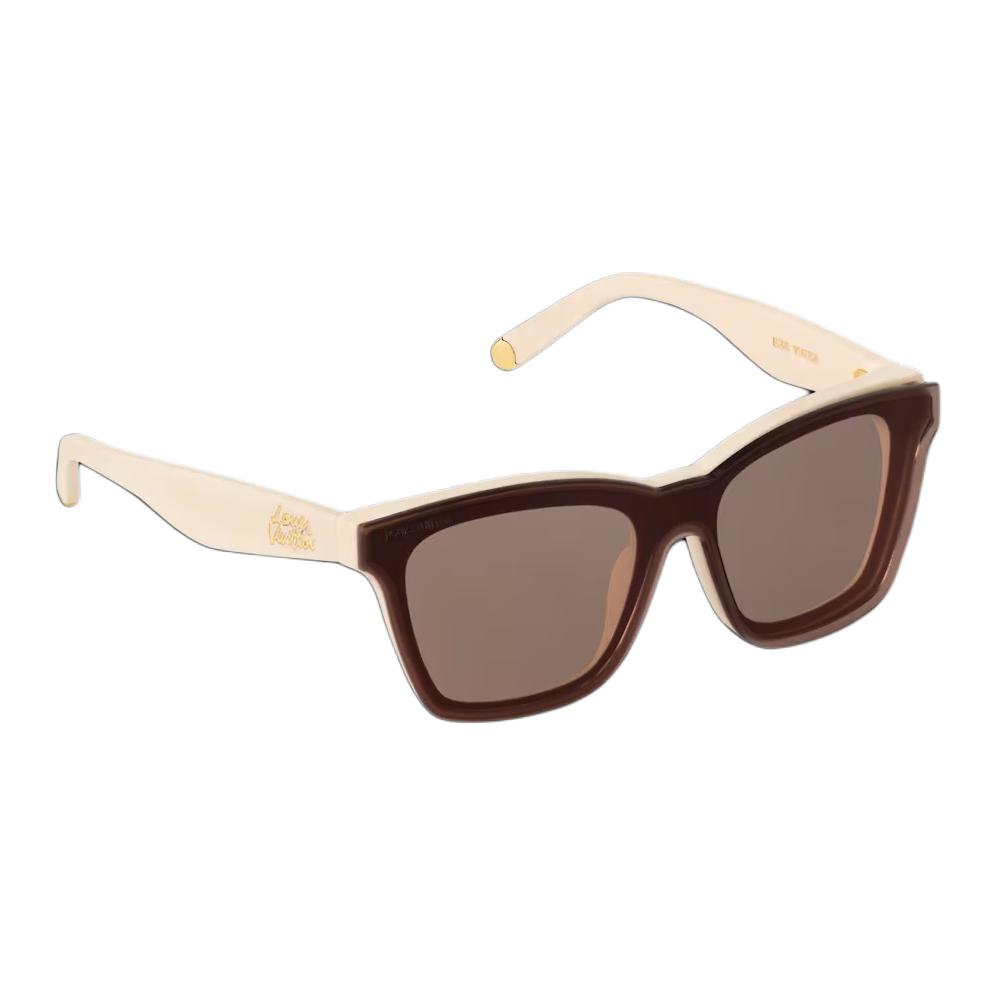 Полиамидные квадратные солнцезащитные очки Unisex Umber LOUIS VUITTON, коричневый — фото 2