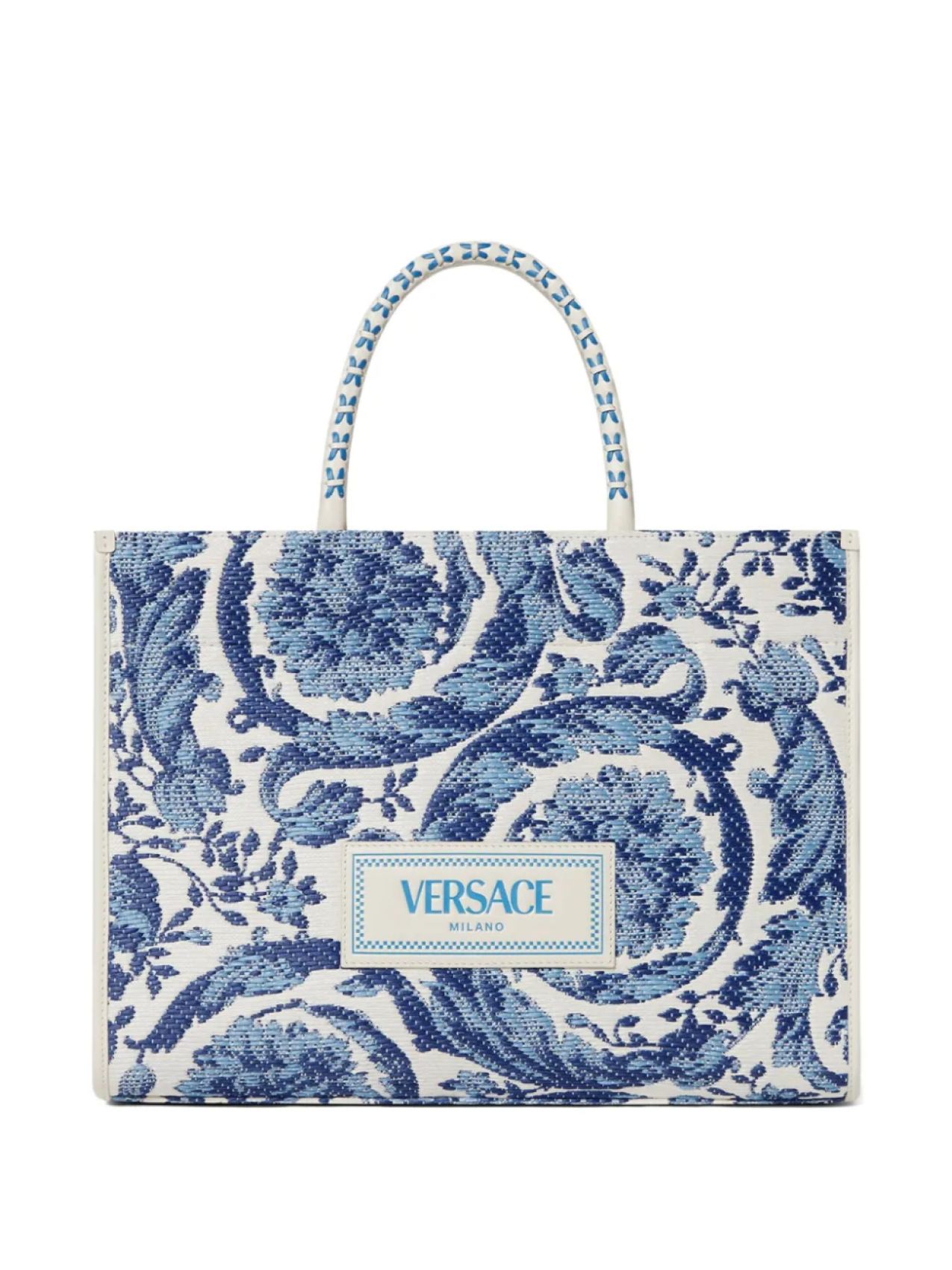 

Versace большая сумка-тоут Barocco Athena, синий