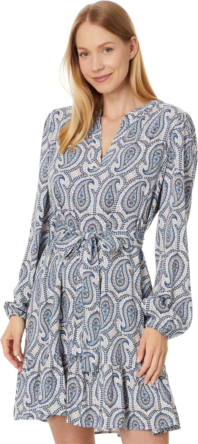 

Платье Tommy Hilfiger Paisley Band Collar Dress, цвет Ivory Multi