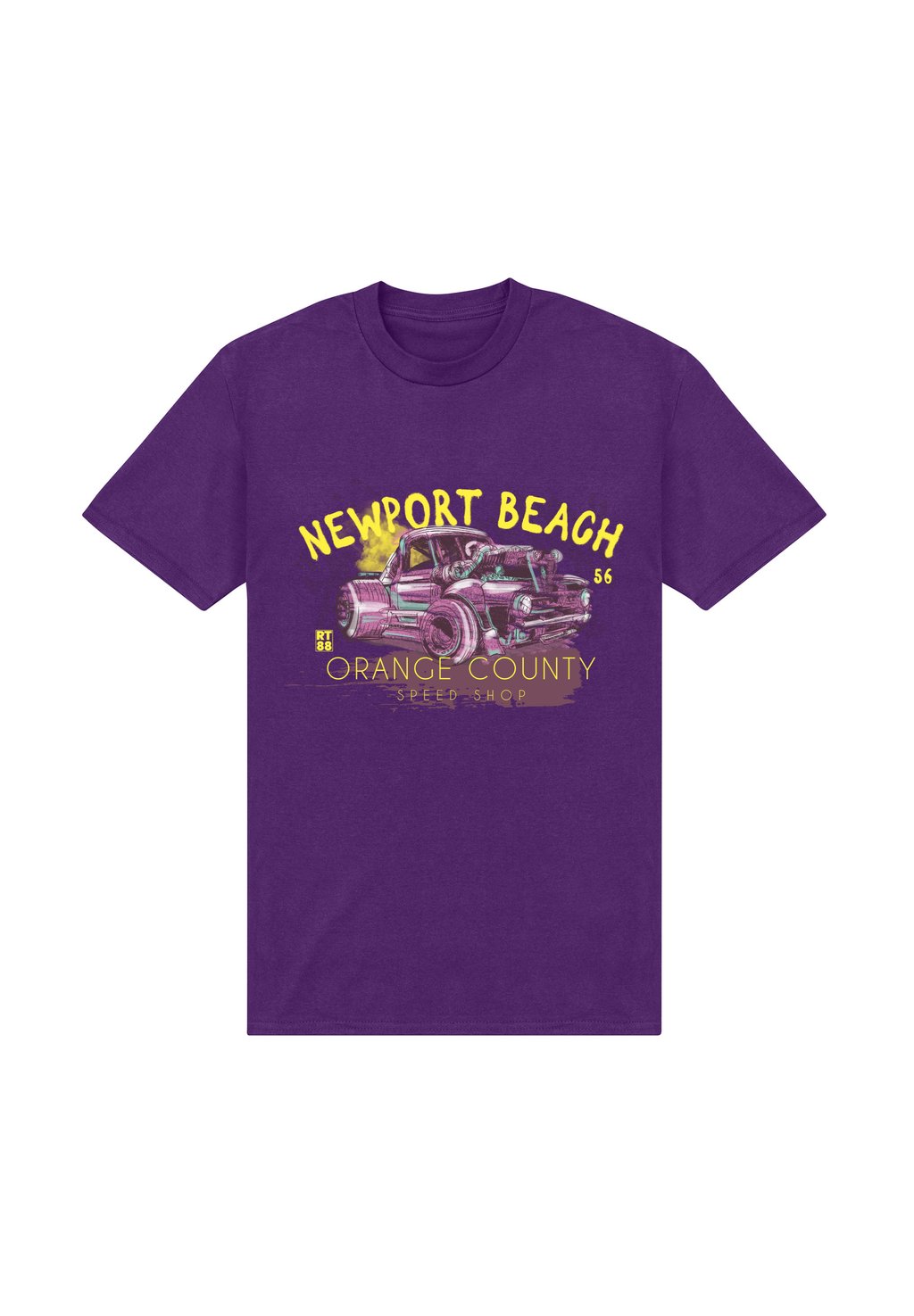 

Футболка с принтом MATT KEELING NEWPORT BEACH Henry Tiger, темно-фиолетовый